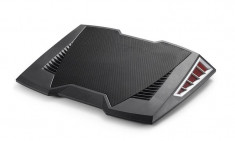 Deepcool Stand notebook DeepCool 17&amp;quot; - 1 x fan 140mm, 4* USB, plastic - aluminiu, black &amp;quot;M6 FS&amp;quot; foto