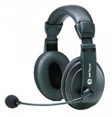 Casti Serioux H900MV headset, microfon, piele foto