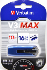 Verbatim V3, 16 GB, USB 3.0, albastru foto