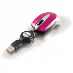 Mouse Verbatim Go Mini Optical Travel Mouse - Hot Pink foto