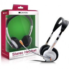 Casti Canyon CNR-HS11NA Headset Stereo, albe foto