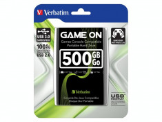 Hard disk extern Verbatim Store &amp;#039;n&amp;#039; Go Gaming, 500 GB, 2.5 inch, USB 3.0 foto