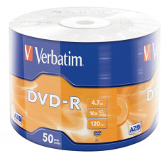 Verbatim DVD-R 16x, 4.7 GB, 50 bucati foto