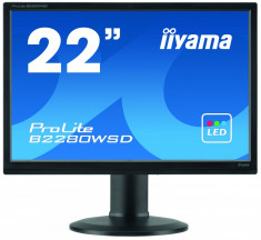 Monitor LED Iiyama ProLite B2280WSD, 22 inch, 16:9, 5 ms, negru foto