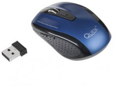 Mouse Quer KOM0569, optic, wireless, albastru foto