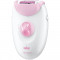 Epilator Braun Epilator SE3270+Gentuta, Alb/Roz