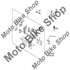 MBS Bolt 6X56 etrier fata KTM 520 EXC RACING 2001 #7, Cod Produs: 54613210100KT foto