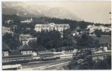 2290 - SINAIA, Prahova, Railway Station - old postcard, real FOTO - unused