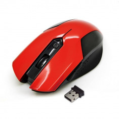 Mouse VKO optic fara fir VAKOSS TM-651UR, 6D, 800/1200/1600 DPI, 2.4GHz, ro?u foto