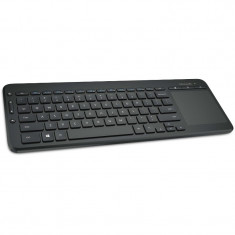 Tastatura Microsoft All-in-One Media wireless cu trackpad, neagra foto