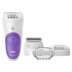 Epilator Braun SE5541 Wet &amp;amp; Dry, 28 pensete, Alb/Mov foto