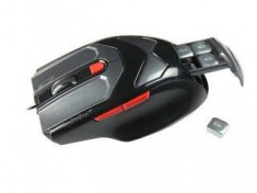 Mouse Natec optic Natec GENESIS G77 GAMING, 2000 DPI + DPI switch, USB, negru foto