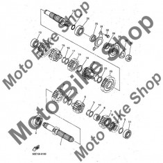 MBS Pinion a 3 -a 1998 Yamaha YZ400FK #6, Cod Produs: 5CU171310100YA foto