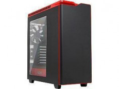 Carcasa NZXT H440 Matte Black-red with window foto