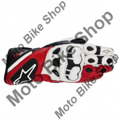 MBS Manusi piele Alpinestars GP Plus, alb/negru/rosu, 2XL, Cod Produs: 35565132132XLAU foto