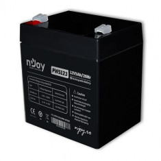 nJoy Baterie UPS ACPW-05123PW-BT01B, 12V, 5 Ah, Negru foto