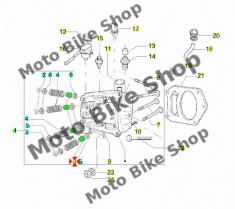 MBS Semering supapa Piaggio/Vespa, Cod Produs: 436438PI foto