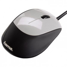 Mouse Hama M368, optic USB, negru / gri foto