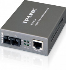 TP-LINK Convertor TP-LINK MC200CM, RJ45 1000M la fibra SC multi-mode 1000M, Full-duplex, 550m foto
