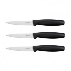 Fiskars Set cutite 3 buc, negre foto