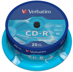 Verbatim CD-R Verbatim 25 bucati, 52x, 700MB foto