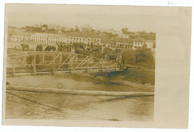1878 - BRAILA, Animal Market and Bridge - old postcard, real FOTO - unused -1917 foto