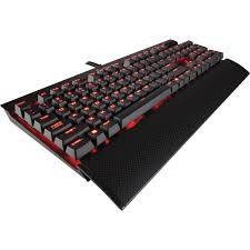 Tastatura Corsair Corsair CH-9101024-EU Gaming Keyboard K70 Rapidfire Mechanical-Backlit Red Led Cherry (EU), 104 taste, negru foto