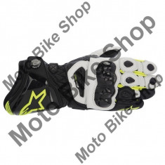 MBS Manusi piele Alpinestars GP Pro, negru-alb-galben fluo, S/8, Cod Produs: 3556713125SAU foto