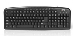 Tastatura RPC U669US - 113 taste, neagra, USB foto