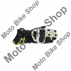 MBS Manusi piele Alpinestars GP Pro, negru-alb-galben fluo, L/10, Cod Produs: 3556713125LAU foto