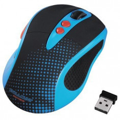 Mouse Hama Knallbunt 2.0, optic wireless, albastru foto