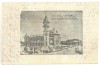 2085 - BUZAU, Palatul Comunal - old postcard, CENSOR - used, Circulata, Printata