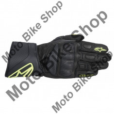 MBS Manusi piele Alpinestars SP-8, negru/galben/fluo, S=8, Cod Produs: 3558313155SAU foto