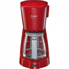 Cafetiera Bosch Cafetiera CompactClass Extra TKA3A034, 1100 W, 1.25 l, 10 Cesti, Rosu foto