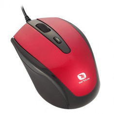 Mouse Serioux seria Pastel 3300, 1600dpi, negru / rosu foto