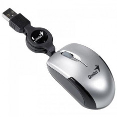 Mouse Genius Micro Traveler, USB, optic,1200 dpi, argintiu foto