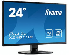 Monitor LCD Iiyama LED Prolite X2481HS-B1, 23.6 inch, Full HD, 6 ms, negru foto