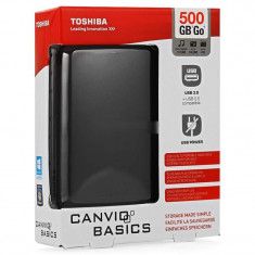 Hard disk extern Toshiba Canvio Basics, 500 GB, 2.5 inch, USB 3.0 foto