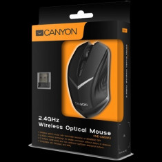 Mouse Canyon CNE-CMSW3, optic, USB, 800-1280dpi, negru foto
