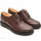 Pantofi dama maro casual-eleganti din piele naturala Oxford Brown cod P60M