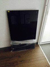 Panou radiant infrarosu carbon cristal sticla NEAGRA 450W NOU foto