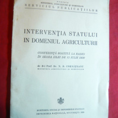 Conferinta Radio 1939 -N.Cornateanu- Interventia Statului in Agricultura