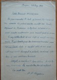 Scrisoare a scriitorului si filozofului P. P. Negulescu catre Otetelesanu, 1949