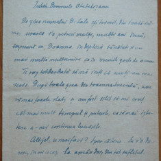 Scrisoare a scriitorului si filozofului P. P. Negulescu catre Otetelesanu ,1949