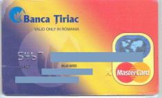 card bancar MasterCard Tiriac foto