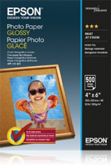 Hartie foto Epson Glossy 10x15, 500 coli foto