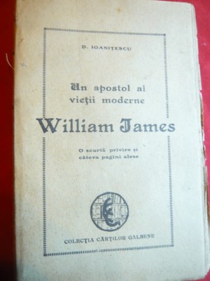 D.Ioanitescu -Un Apostol al vietii moderne -W.James 1919 Colectia Cartilor galbe foto