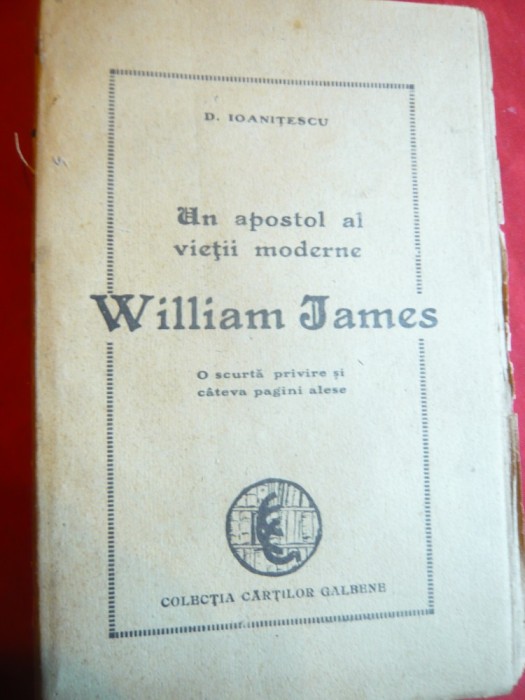 D.Ioanitescu - -W. James 1919 si Ce vrem -Colectia Cartilor galbene Catehism