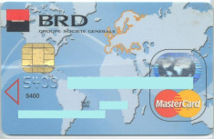 card bancar MasterCard BRD foto