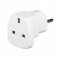 Adaptor Priza 3 Pini UK-EUROPE Alb Blister Original